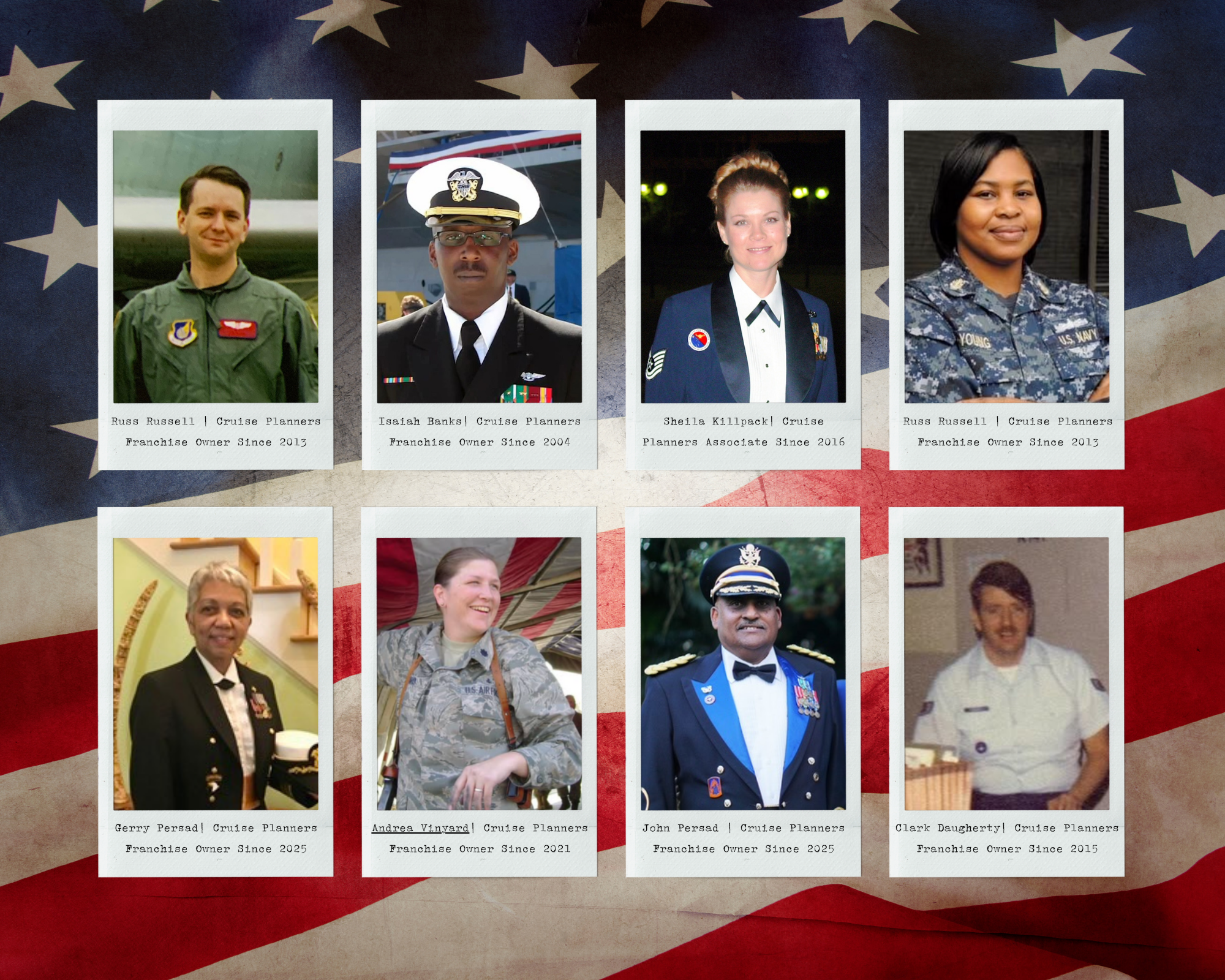 Collage fotos polaroid blanco