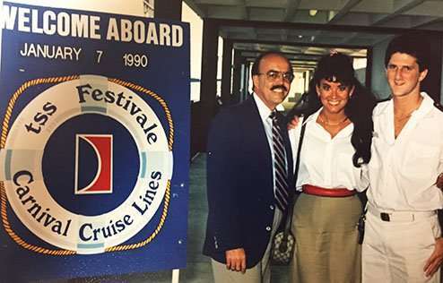Carmen Corvo-Roig at the Port of Miami, where she started her career at age 15 working embarkation and disembarkation for Carnival Cruise Lines.