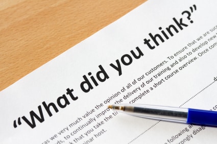WHAT TYPE OF SURVEY DOES YOUR BUSINESS USE?