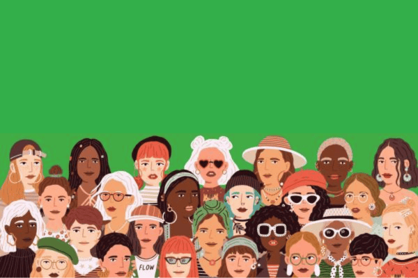 illustration of women of diverse background 