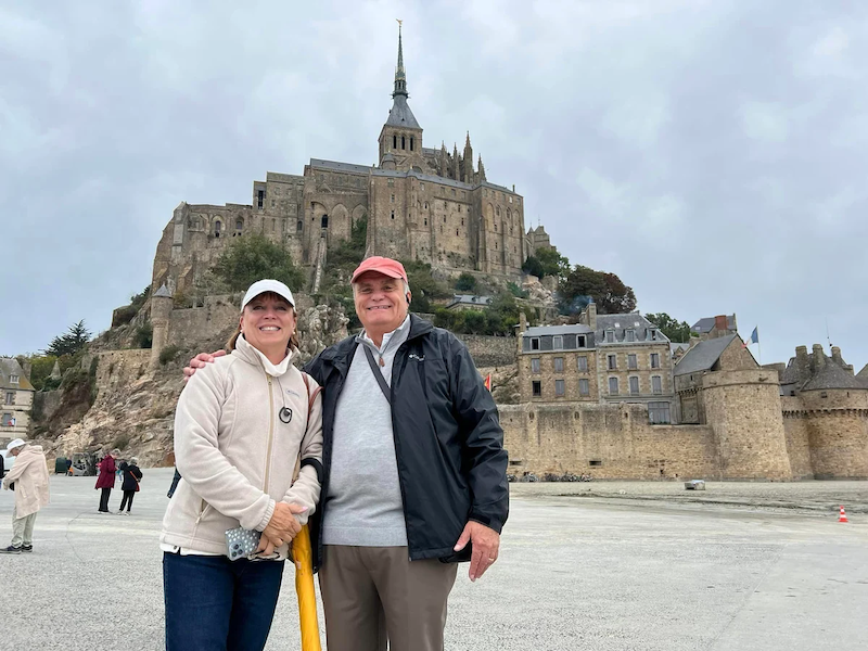 Rick Carlson at Mont Saint Michel