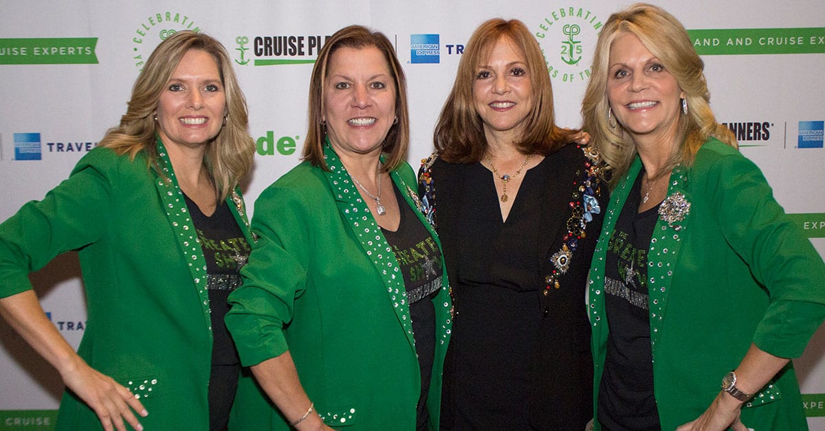 Cruise Planners wins Royal Caribbeans Chairmans Award - Theresa Scalzitti - Vicky Garcia - Vicki Freed - Michelle Fee